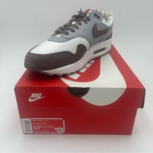 Nike Air Max 1 Summit White/Plum Eclipse Sneakers -SZ 10.5-EU 44.5-UK 9.5 Men
